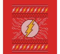 DC Flash Knit Christmas Jumper - Red - XL