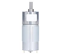 DC Gear Motor 12V 24V | Forward Reverse Speed Control with Low Noise | Zinc Alloy Gearbox for Electric Curtains/Vending Machines/Auto Facilities | 6x16mm D - Type Shaft, 8000 (DC24V 19RMP)