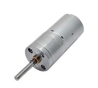 DC Gear Motor, 185rpm 25mm DC 9V DC Carbon Brush Geared Motor, High Torque Electric Micro Speed Reduction Geared Motor Centric Output Shaft Diameter Gearbox