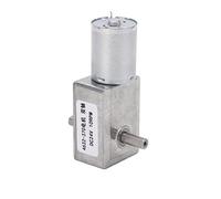DC Gear Motor 4632 370, Mini Turbine Motor with Aluminum Brass Double Shaft, Self Locking Reversible DC24V Gear Motor for Electric Fan Heater AC Microwave Oven (10RPM)