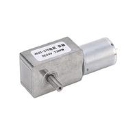 DC Gear Motor 4632 370, Mini Turbine Motor with Aluminum Brass Double Shaft, Self Locking Reversible DC24V Gear Motor for Electric Fan Heater AC Microwave Oven (23RPM)