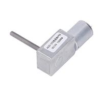 DC Gear Motor, DC Reduction Motor with M6 x 50mm Thread, Aluminum Brass Reversible 12V Geared Motor for Window Opener, Self Locking Vertical Output Shaft (150RPM)