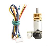 DC Gear Motor for GA12 N20 Encoder| 6V Metal Gearbox High Torque Low Noise| D-Shape Shaft for DIY RC Robot Car Model Projects| Silver Brass(500RPM)