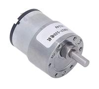 DC Gear Motor with Gear, Reversible 24V Aluminium Alloy Shell Rustproof Motor, Low Friction Brass Coil Turbo Gearbox Motor for Automatic Money Counters, Printers and Home (66RPM)
