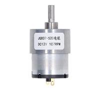 DC Geared Motor 12V Self Locking Turbine Gear Motor CW CCW Rotation Speed Reduction for Automation Equipment Medical Devices Robotics (107RPM)