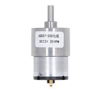 DC Geared Motor 12V Self Locking Turbine Gear Motor CW CCW Rotation Speed Reduction for Automation Equipment Medical Devices Robotics (35RPM)