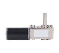 DC Geared Motor 18W Small Size, Reversible Turbine Speed Reduction DC12V - Self Locking, High Torsion, Adjustable Speed for Machinery (0-200 RPM)