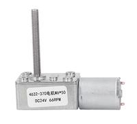 DC Geared Motor, Self Locking Speed Reduction Gear Motor, High Accuracy DC24V Gearbox with M6x50mm Shaft for Window Opener Door Opener Small Winch (66RPM)
