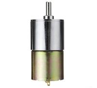 DC Gearmotor, 12V Brushed Geared Motor with 2-1000 RPM Range & 0.05-3 Nm High Torque, 37 mm Diameter Compact Gearbox for Industrial Automation Equipment(12V 10RPM)