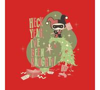DC Heck Yeah I've Been Naughty! Men's Christmas T-Shirt - Red - XXL
