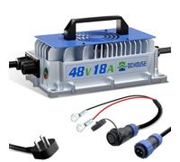 DC HOUSE 48V 18A Lithium Charger ≥93% Efficiency for Golf Cart Batteries