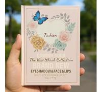 DC IMPEX 5-in-1 Foldable Makeup Palette Set - All-in-One Makeup Book with Eyeshadow, Blush, Contour & Highlighter - Portable, Travel-Friendly, Multi-Tone - “Fashion Heart” Edition