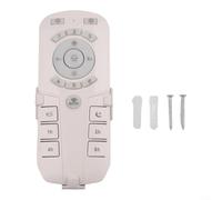 DC Inverter Ceiling Fan Light Remote Control and 2.4G Driver Controller, Wireless Speed and Light Adjustment for Home Office, Oscillating Function Support, White Plastic Housing Kit(B)
