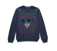 DC Joker Knit Christmas Jumper - Navy - L