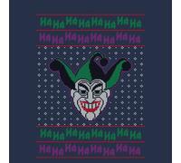 DC Joker Knit Women's Christmas T-Shirt - Navy - S