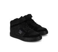 DC Kids' Pure Hi Top Ev Shoes, Black/Black/Black, 7 Big Kid
