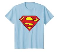 DC Kids Superman Logo Classic T-Shirt, Youth, Baby Blue, Small