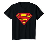 DC Kids Superman Logo Classic T-Shirt, Youth, Black, Large