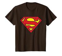 DC Kids Superman Logo Classic T-Shirt, Youth, Brown, Medium