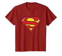 DC Kids Superman Logo Classic T-Shirt, Youth, Cranberry Red, 3T