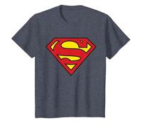 DC Kids Superman Logo Classic T-Shirt, Youth, Heather Blue, 2T