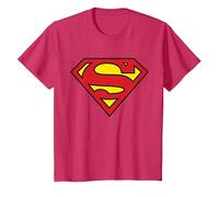 DC Kids Superman Logo Classic T-Shirt, Youth, Red Heather, 2T