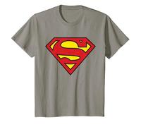 DC Kids Superman Logo Classic T-Shirt, Youth, Slate Grey, Large