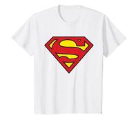 DC Kids Superman Logo Classic T-Shirt, Youth, White, 4T