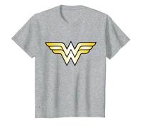 DC Kids Wonder Woman Logo Classic T-Shirt, Youth, Heather Grey, Medium