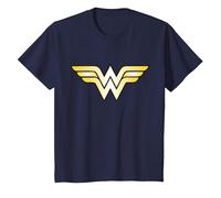 DC Kids Wonder Woman Logo Classic T-Shirt, Youth, Navy Blue, Medium