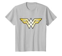 DC Kids Wonder Woman Logo Classic T-Shirt, Youth, Silver Grey, Medium