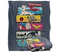 DC LEAGUE OF SUPER PETS Blanket, 152 x 127 cm Pet Panels Silky Touch Super Soft Throw Blanket