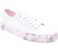 DC Manual TX SE Peach White Womens Canvas Skate Trainers