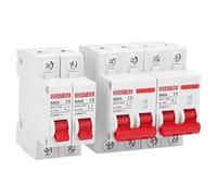 DC MCB 12V 24V 48V 60V 110V Circuit Breaker Battery Protect Switch Positive Negative Short Circuit 2P 10A 20A 50A 100A 125A 150A(10A,2P)
