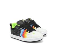 DC Men's 43i Court Graffik Skate Sneaker, Black/White/Multi, 8.5 UK