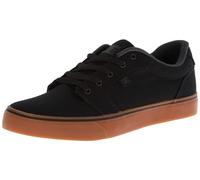 DC Men's Anvil Casual Skate Shoe, Black Gum, 10.5 UK