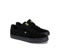 DC Men's Anvil Casual Skate Shoe, Black/Lime, 7 UK