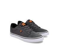 DC Men's Anvil Casual Skate Shoe, Grey/Black/Orange, 7 UK