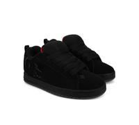 DC Men's Court Graffik Casual Low Top Skate Shoe Sneaker, Black/Red, 12 UK