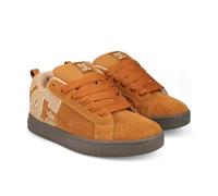 DC Men's Court Graffik Se Skate Shoe, Brown/Gum, 13 UK