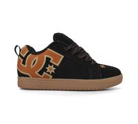 DC Men's Court Graffik Skate Shoe, Black/Brown/Gum, 9 UK
