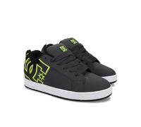 DC Men's Court Graffik Skate Shoe, Grey/Black/Green, 10.5 UK