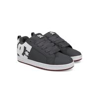 DC Men's Court Graffik Skate Shoe, Grey/White, Grey/White, 13 UK