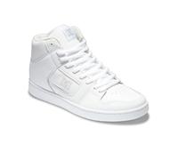 DC Men's Manteca 4 Hi High Top Casual Skate Shoe Sneaker, White/White/Battleship, 5 UK