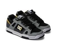 DC Mens Men's Stag Causal Skate Shoe, Grey/Yellow, 11.5