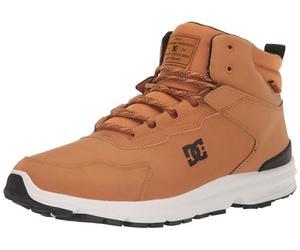 DC Men's Mutiny Water Resistant Winter Snow Boot Skate Shoe, Wheat/Black, 9.5 UK