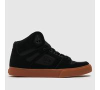DC Men's Pure High Top Wc Trainers in Black, Logo Detail, Size: 8 UK 7