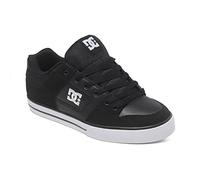 DC Men's Pure Skate Shoe, Black/Black/White, 16 UK