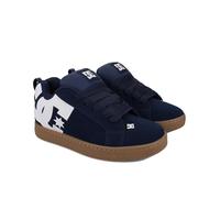 DC Men's Pure Skate Shoe, Navy White, 11 UK