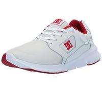 DC Men's Skyline Casual Skate Shoe, White/Red, 12 UK
